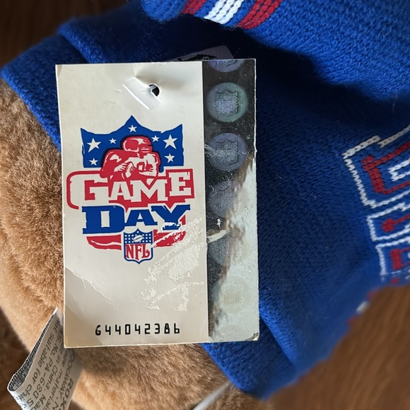 Very rare Vintage Buffalo Bills Bear with stand & glasses Collectible - Picture 8 of 14